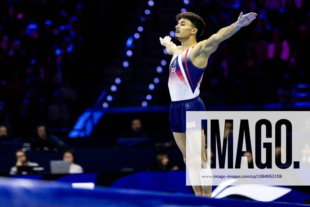ROTTERDAM - Jake Jarman (GBR) in action during the floor apparatus final at the World Gymnastics Championships in Rotterdam Ahoy. IRIS VAN DEN BROEK ANP ANPxSportx IVx 573461892 originalFilename: 573461892
