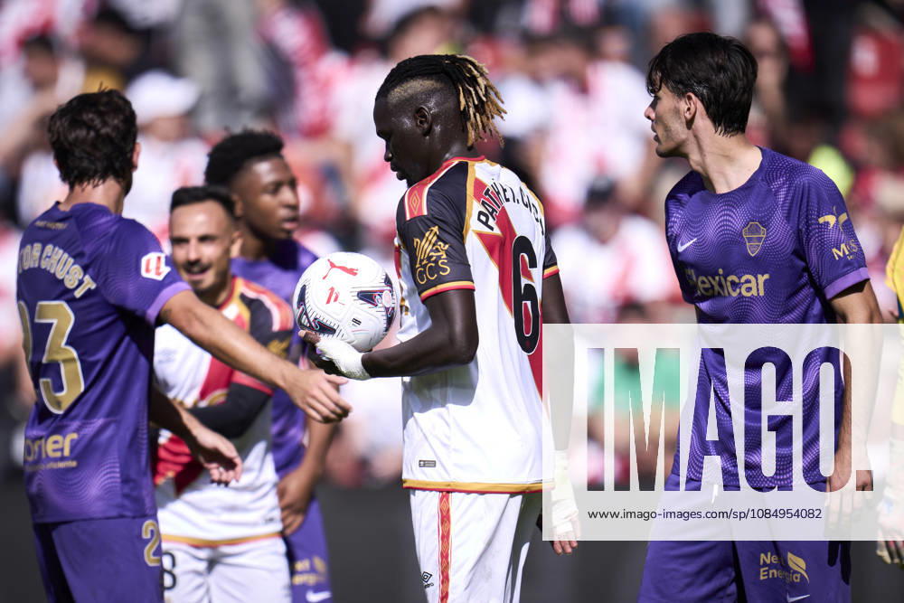 Pathe Ciss of Rayo Vallecano in action during the Spanish League, LaLiga EA Sports, football match played between Rayo Vallecano and Elche CF at Vallecas stadium on October 24, 2026, in Madrid, Spain. Rayo Vallecano V Elche CF - LaLiga EA Sports - ZUMAa181 20261024_zaa_a181_103