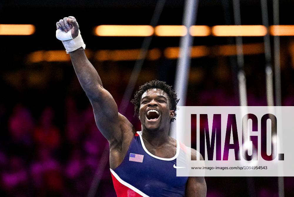Netherlands Artistic Gymnastics World Championships 9271916 24.10.2026 Frederick Richard of the United States reacts after competing in the men s floor exercise final at the 2026 World Artistic Gymnastics Championships in Rotterdam, the Netherlands. Alexey Filippov Sputnik Rotterdam Netherlands