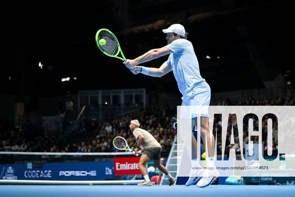 Bart Stevens of the Netherlands pictured in action during the semi double final of the European Open ATP, Tennis Herren tennis tournament in Brussels, on Saturday 24 October 2026. This year s edition of the tournament is taking place from 17 to 25 October ELIASxROM x190866201x