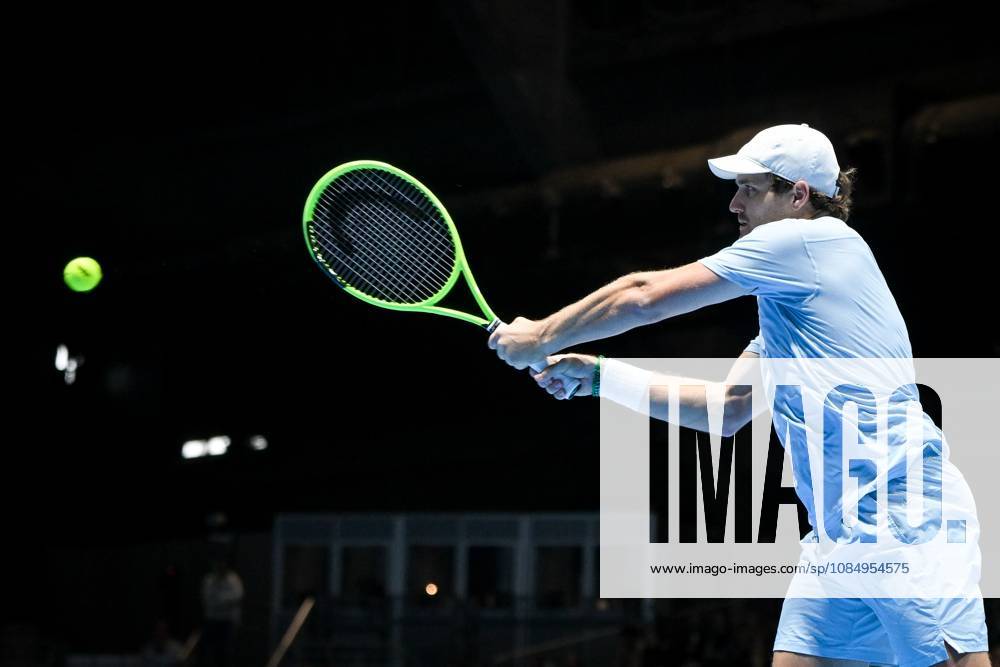 Bart Stevens of the Netherlands pictured in action during the semi double final of the European Open ATP, Tennis Herren tennis tournament in Brussels, on Saturday 24 October 2026. This year s edition of the tournament is taking place from 17 to 25 October ELIASxROM x190866217x