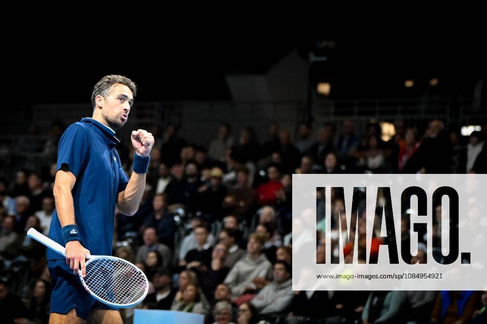 David Pel of the Netherlands celebrates during the semi double final of the European Open ATP, Tennis Herren tennis tournament in Brussels, on Saturday 24 October 2026. This year s edition of the tournament is taking place from 17 to 25 October ELIASxROM x190867551x