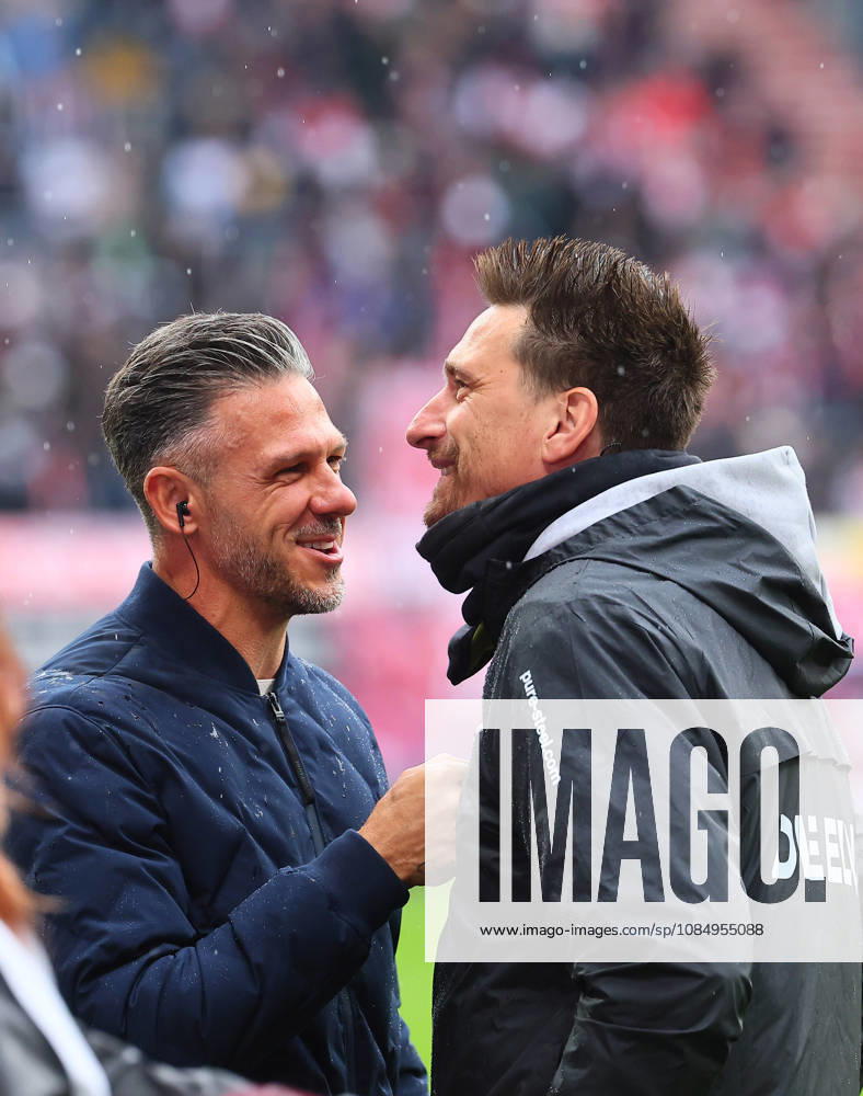RB Leipzig - Elversberg Bundesliga Leipzig, 24.10.2026, Red Bull Arena, Fussball, Bundesliga, Spieltag 7 , RB Leipzig vs. SV 07 Elversberg , Im Bild: Trainer Martin Demichelis, RB Leipzig und Trainer Vincent Wagner (SV Elversberg) ,