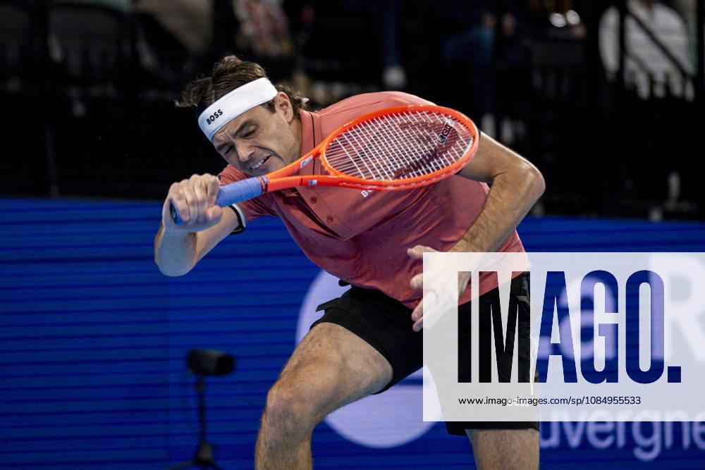 TENNIS : ATP, Tennis Herren 250 - Grand Prix Tennis AURA - Decines (France) 24 10 2026 Tommy PAUL (USA) vs Taylor FRITZ (USA) in the semifinals of the tennis Grand Prix Auvergne Rhône-Alpes at the LDLC Arena in Décines on October 24, 2026. Photo Sandrine Thesillat PsNewZ