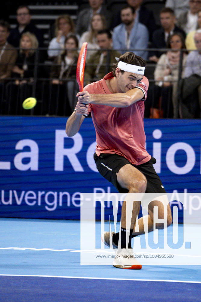 TENNIS : ATP, Tennis Herren 250 - Grand Prix Tennis AURA - Decines (France) 24 10 2026 Tommy PAUL (USA) vs Taylor FRITZ (USA) in the semifinals of the tennis Grand Prix Auvergne Rhône-Alpes at the LDLC Arena in Décines on October 24, 2026. Photo Sandrine Thesillat PsNewZ