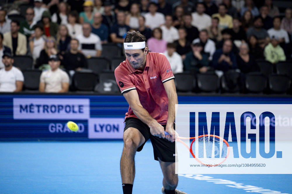 TENNIS : ATP, Tennis Herren 250 - Grand Prix Tennis AURA - Decines (France) 24 10 2026 Tommy PAUL (USA) vs Taylor FRITZ (USA) in the semifinals of the tennis Grand Prix Auvergne Rhône-Alpes at the LDLC Arena in Décines on October 24, 2026. Photo Sandrine Thesillat PsNewZ