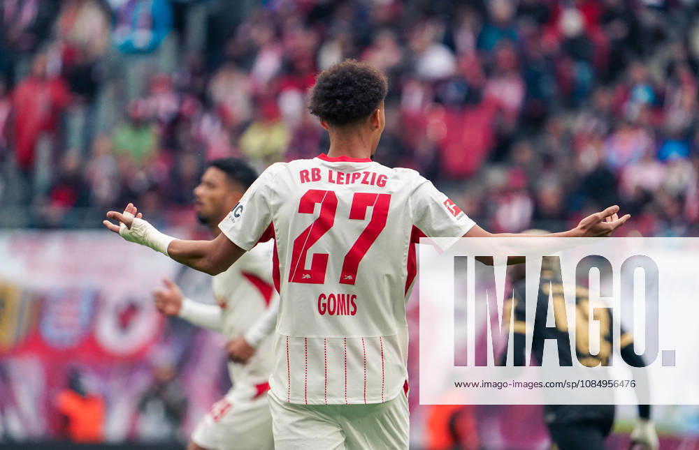 Deutschland: Fussball Bundesliga 2026 2027, 7. Spieltag - RB Leipzig vs SV 07 Elversberg - Red Bull Arena (Leipzig): Geste, Gestik, Emotion Tidiam Gomis (RB Leipzig, 27)