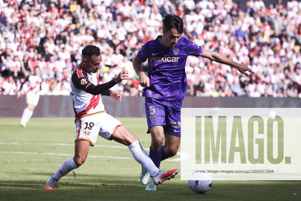 Rayo Vallecano v Espanyol - La Liga EA Sports 2026 27 October 24, 2026, Vallecas Stadium, Madrid, Spain: Fernando Redondo is defended by Alvaro Garcia during La Liga EA Sports match between Rayo Vallecano and Elche CF at Vallecas Stadium on October 24, 2026 in Madrid, Spain. Madrid Vallecas Stadium Madrid Spain