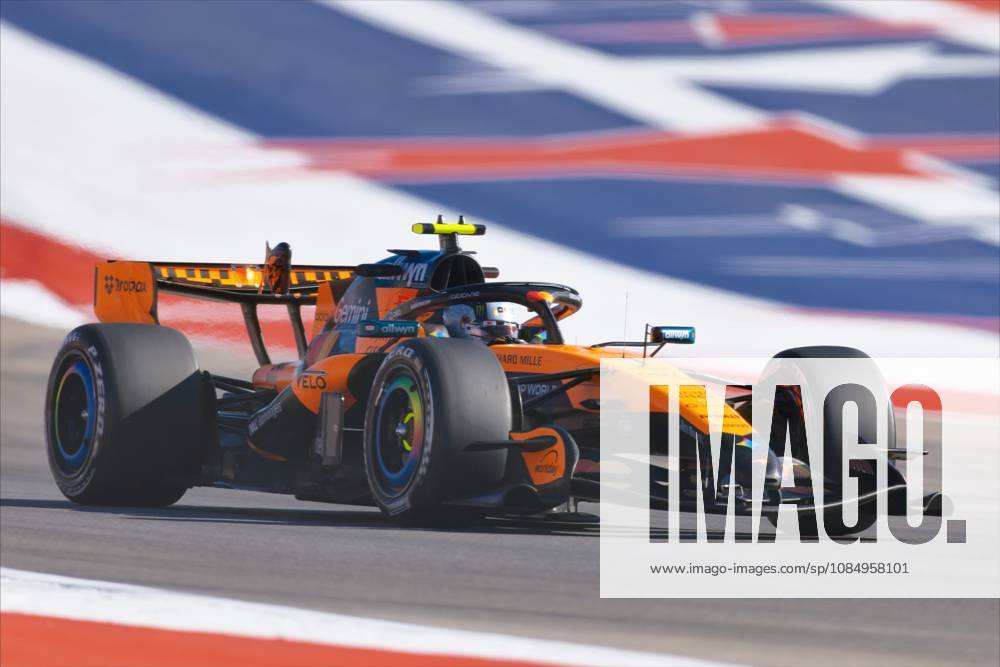 23rd October 2026; Circuit of the Americas, Austin, United States; Formula 1, United States Grand Prix, Free Practice Day; Lando Norris (1) of Great Britain and McLaren Mastercard F1 Team during FP2 BobxKupbens
