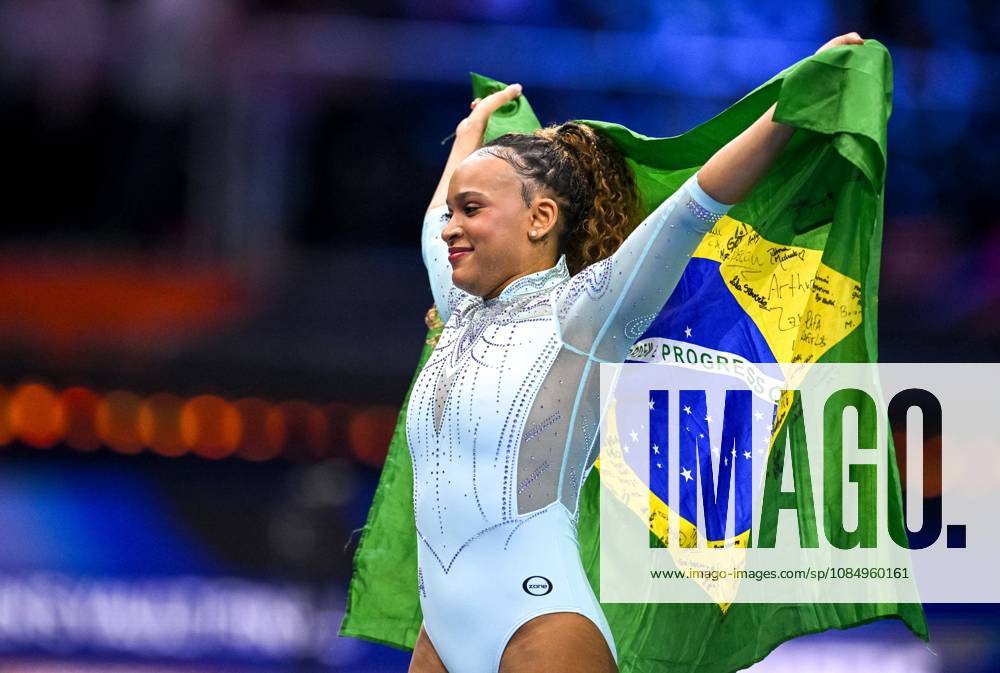 Netherlands Artistic Gymnastics World Championships 9272037 24.10.2026 Brazil s Rebeca Andrade reacts after competing in the women s vault final at the 2026 World Artistic Gymnastics Championships in Rotterdam, the Netherlands. Alexey Filippov Sputnik Rotterdam Netherlands