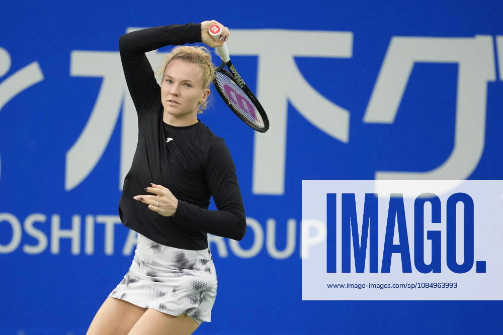 WTA, Tennis Damen Kinoshita Group Japan Open - Day 6 Katerina Siniakova of the Czech Republic plays during her semi-final match against Katie Boulter of Great Britain at the 2026 Kinoshita Group Japan Open Women s tennis tournament at Utsubo Tennis Center in Osaka, Japan, on October 24, 2026. Osaka Japan