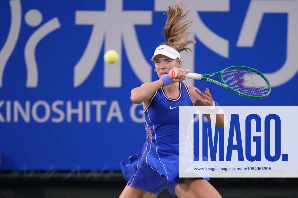 WTA, Tennis Damen Kinoshita Group Japan Open - Day 6 Katie Boulter (GBR) competes in her semi-final match against Katerina Siniakova (CZE) at the 2026 Kinoshita Group Japan Open Women s tennis tournament at Utsubo Tennis Center in Osaka, Japan, on October 24, 2026. Osaka Japan