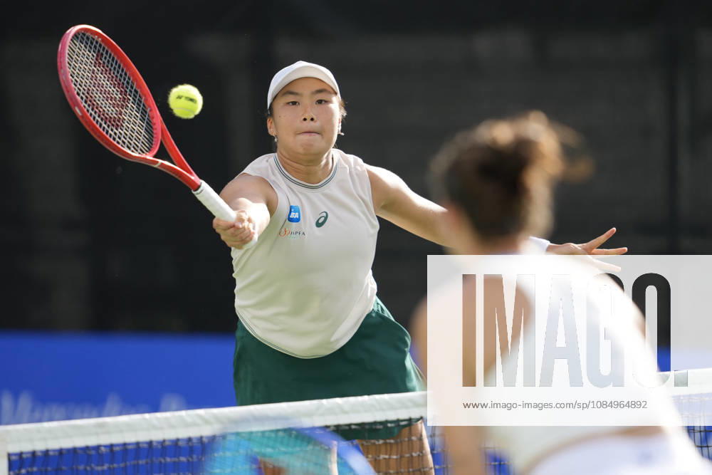 WTA, Tennis Damen Kinoshita Group Japan Open - Day 6 Janice Tjen of Indonesia plays with partner Storm Hunter of Australia during their doubles final match against Jesika Maleckova and Miriam Skoch of the Czech Republic at the 2026 Kinoshita Group Japan Open Women s tennis tournament at Utsubo Tennis Center in Osaka, Japan, on October 24, 2026. Osaka Japan