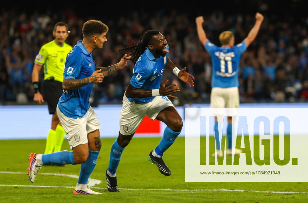 Serie A championship football match - 2026 27: Napoli vs Roma Goal the Frank Zambo Anguissa OF SSC Napoli during the football match on 24 10 2026 part of the 2026 27 Italian Serie A championship held in Naples at the Stadio Diego Armando Maradona between SSC Napoli and AS Roma NAPOLI stadio Diego Armando Maradona CAMPANIA ITALIA