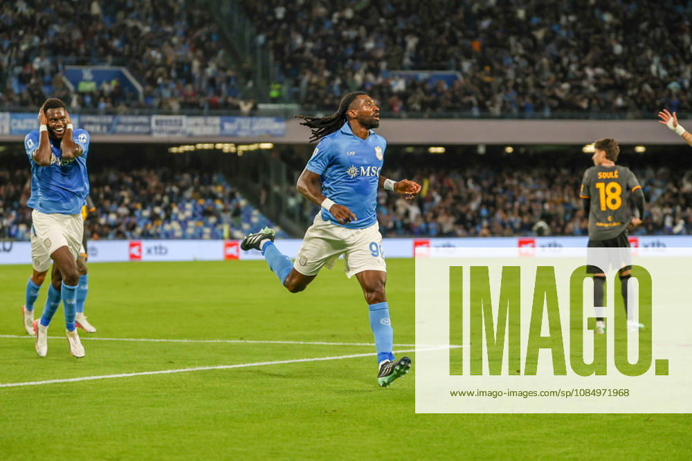 Serie A championship football match - 2026 27: Napoli vs Roma Goal the Frank Zambo Anguissa OF SSC Napoli during the football match on 24 10 2026 part of the 2026 27 Italian Serie A championship held in Naples at the Stadio Diego Armando Maradona between SSC Napoli and AS Roma NAPOLI stadio Diego Armando Maradona CAMPANIA ITALIA