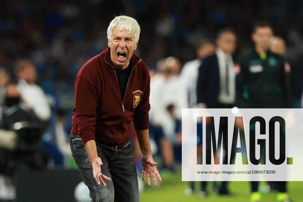 Roma’s head coach Gian Piero Gasperini during the Serie A soccer match between Napoli and Roma at the Diego Armando Maradona Stadium in Naples, southern italy - Saturday , October 24, 2026. - Soccer .