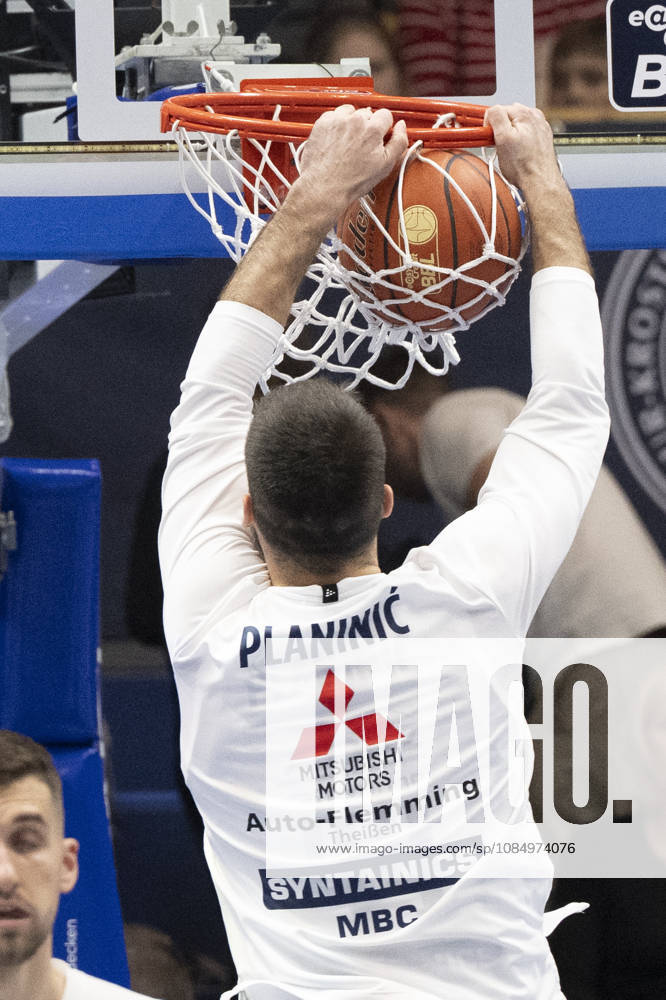 EasyCredit Basketball Bundesliga - 2026 2027 - Syntainics MBC vs. Rostock Seawolves Weissenfels, Deutschland 24.Oktober 2026: Im Bild:Jure Planinic (Weissenfels) Weissenfels Stadthalle Weissenfels Sachsen-Anhalt Deutschland