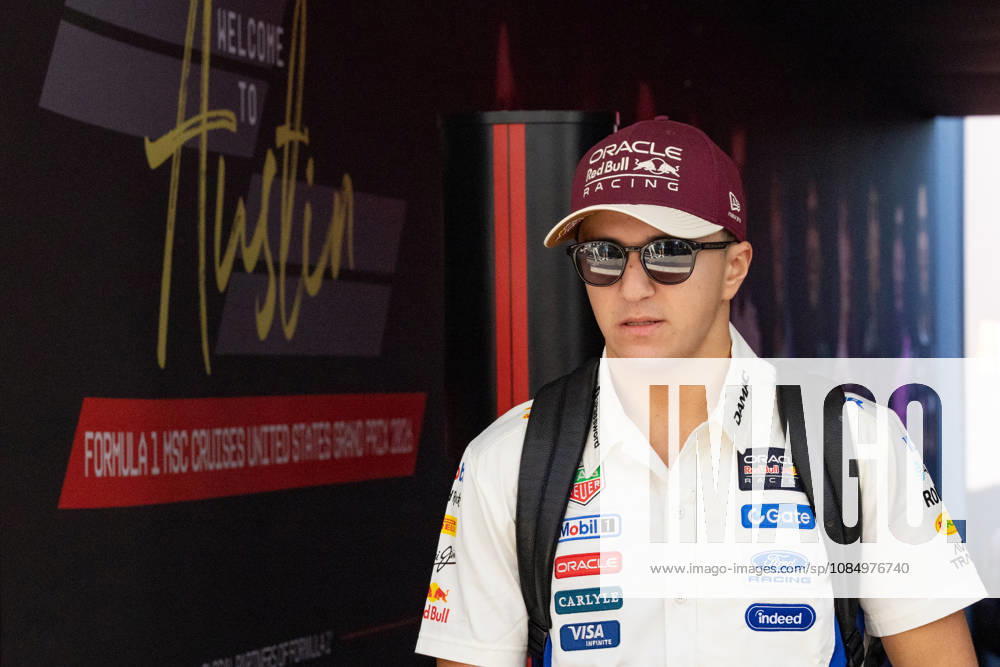 French driver Isack Hadjar of Red Bull Racing walks upon arrival at the Formula One United States Grand Prix at the Circuit of the Americas in Austin, Texas, USA, 24 October 2026. Formula One Grand Prix in the United States !ACHTUNG: NUR REDAKTIONELLE NUTZUNG!