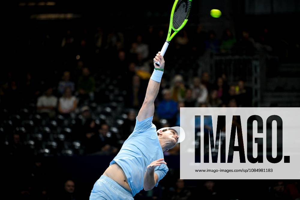 Bart Stevens of the Netherlands pictured in action during the semi double final of the European Open ATP, Tennis Herren tennis tournament in Brussels, on Saturday 24 October 2026. This year s edition of the tournament is taking place from 17 to 25 October ELIASxROM x190870983x