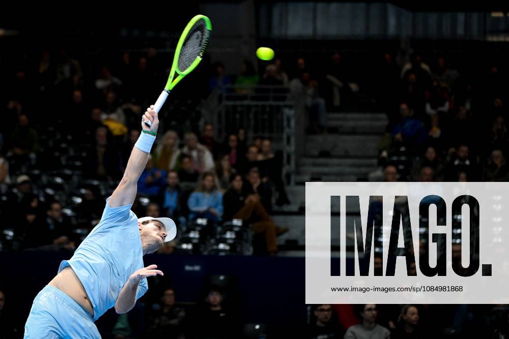 Bart Stevens of the Netherlands pictured in action during the semi double final of the European Open ATP, Tennis Herren tennis tournament in Brussels, on Saturday 24 October 2026. This year s edition of the tournament is taking place from 17 to 25 October ELIASxROM x190870976x