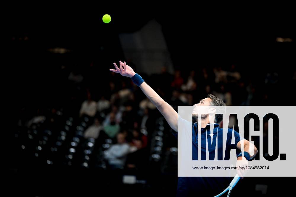 David Pel of the Netherlands pictured in action during the semi double final of the European Open ATP, Tennis Herren tennis tournament in Brussels, on Saturday 24 October 2026. This year s edition of the tournament is taking place from 17 to 25 October ELIASxROM x190870869x