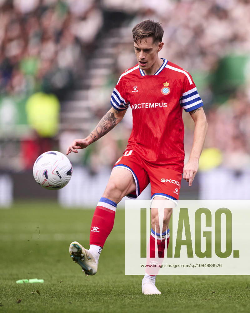 Real Racing Club de Santander v RCD Espanyol de Barcelona - LaLiga EA Sports 2026 27 Pol Lozano of RCD Espanyol with the ball during the LaLiga EA Sports match between Real Racing Club and RCD Espanyol at Campos de El Sardinero in Santander, Spain, on October 24, 2026. Santandrer Spain