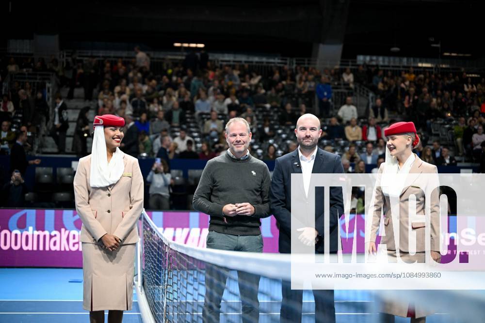Coin toss before the semi final between Cerundolo and Griekspoor of the European Open ATP, Tennis Herren tennis tournament in Brussels, on Saturday 24 October 2026. This year s edition of the tournament is taking place from 17 to 25 October ELIASxROM x190880412x