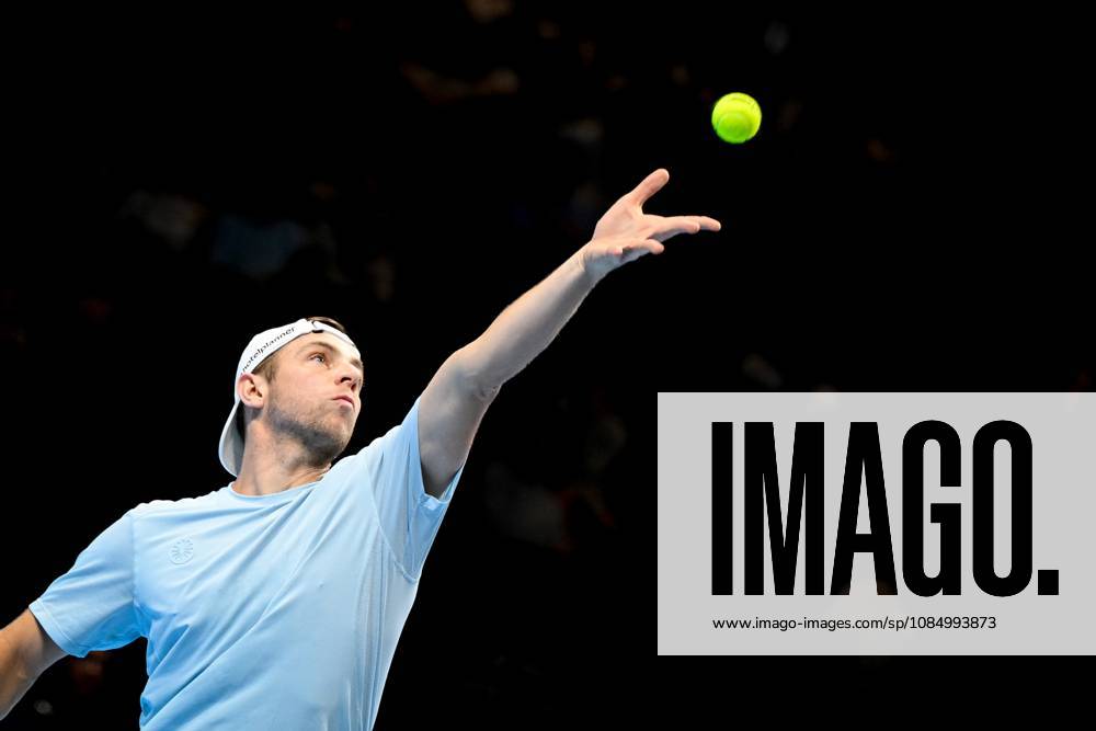 Dutch Tallon Griekspoor pictured in action during the semi final of the European Open ATP, Tennis Herren tennis tournament in Brussels, on Saturday 24 October 2026. This year s edition of the tournament is taking place from 17 to 25 October ELIASxROM x190880426x