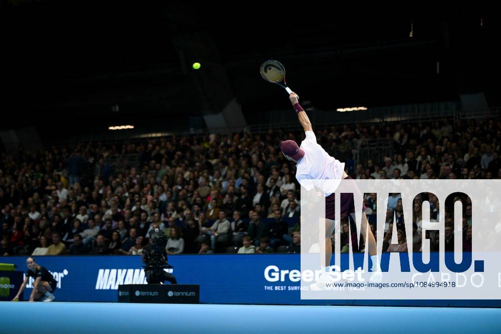 Argentinian Francisco Cerundolo pictured in action during the semi final of the European Open ATP, Tennis Herren tennis tournament in Brussels, on Saturday 24 October 2026. This year s edition of the tournament is taking place from 17 to 25 October ELIASxROM x190885945x