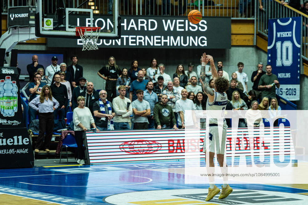 Booker Coplin (Hakro Merlins Crailsheim, 06) beim Freiwurf, GER, Hakro Merlins Crailsheim vs. Eisbaeren Bremerhaven, Basketball, 2 Basketball Bundesliga ProA, Herren, 6. Spieltag, Spielzeit 2026 2027, 24.10.2026 GER, Hakro Merlins Crailsheim vs. Eisbaeren Bremerhaven, Basketball, 2 Basketball Bundesliga ProA, Herren, 6. Spieltag, Spielzeit 2026 2027, 24.10.2026 Ilshofen