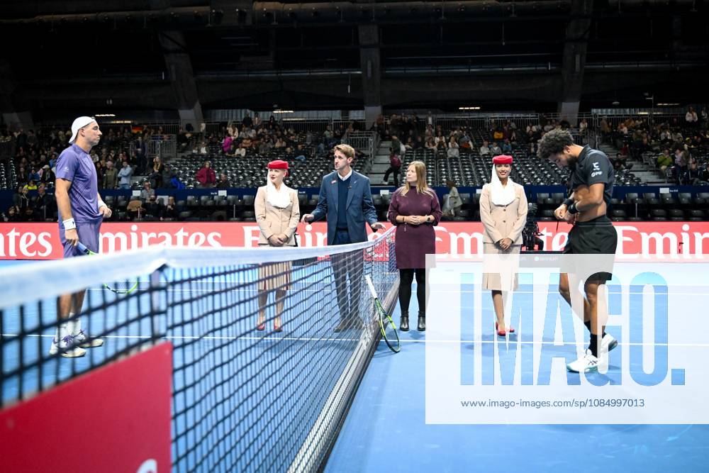 Coin toss before the semi final between Fils and Struff of the European Open ATP, Tennis Herren tennis tournament in Brussels, on Saturday 24 October 2026. This year s edition of the tournament is taking place from 17 to 25 October ELIASxROM x190911396x