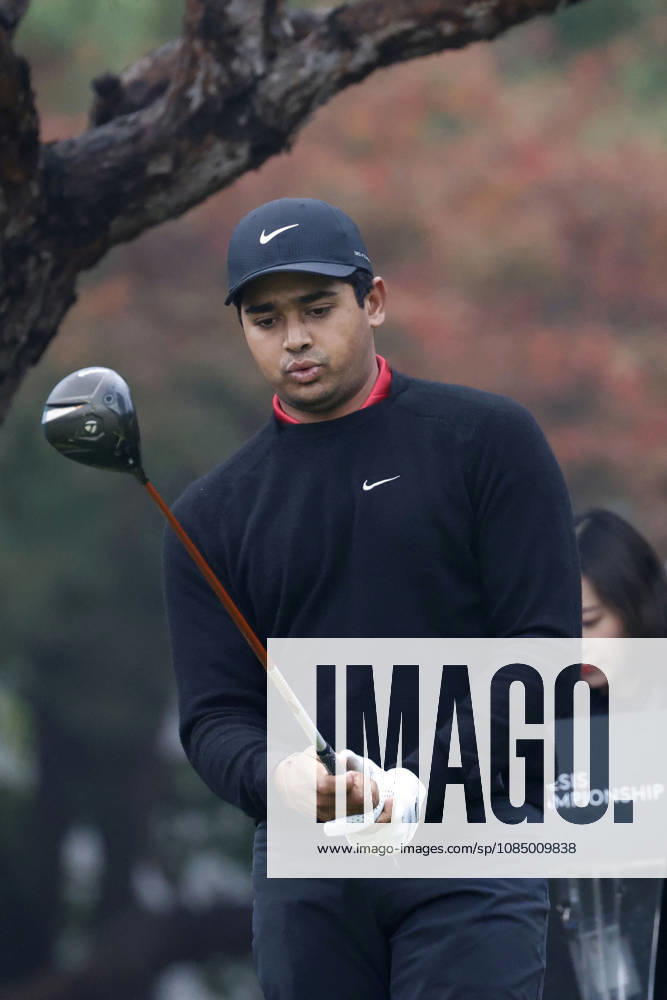 Oct 25, 2026-Cheonan, South Korea-Yurav PREMLALL of South Africa action on 1th Tee during a DP World Tour Genesis Championship Final Round at Woo Jeong Hills CC in Cheonan, South Korea. DP Tour Genesis Championship Final Round - ZUMAr168 20261025_aap_r168_017