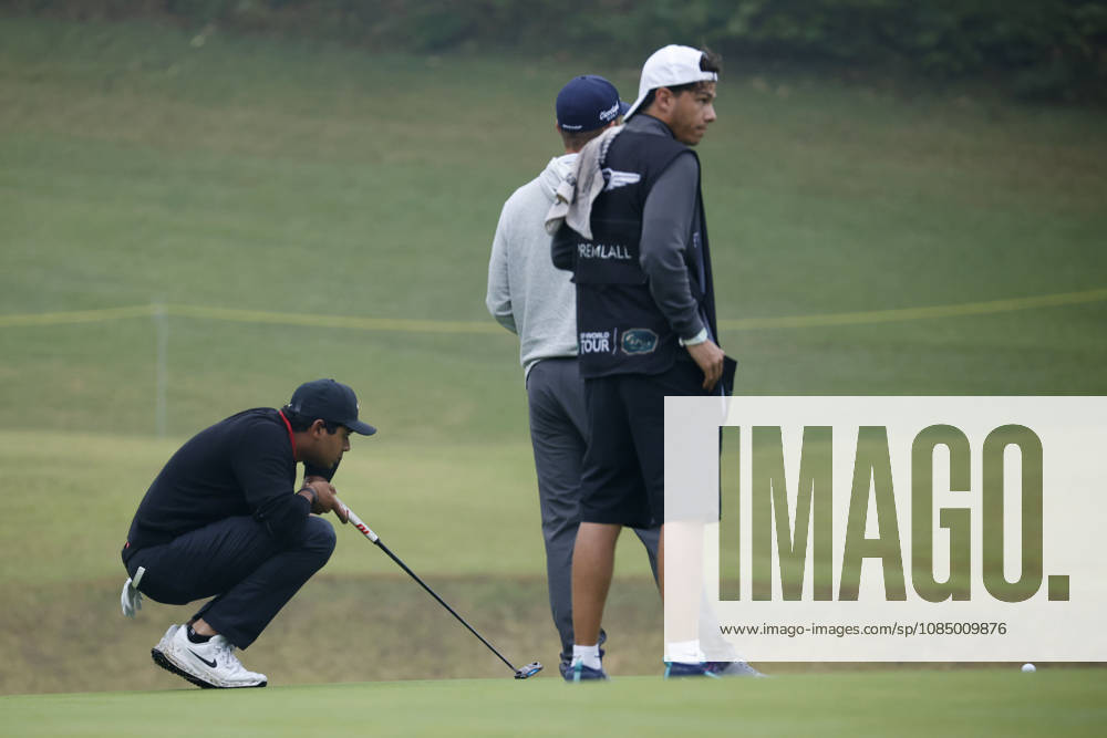 Oct 25, 2026-Cheonan, South Korea-Yurav PREMLALL of South Africa action on 1th Green during a DP World Tour Genesis Championship Final Round at Woo Jeong Hills CC in Cheonan, South Korea. Cheonan SOUTH KOREA - ZUMAr168 20261025_aap_r168_051