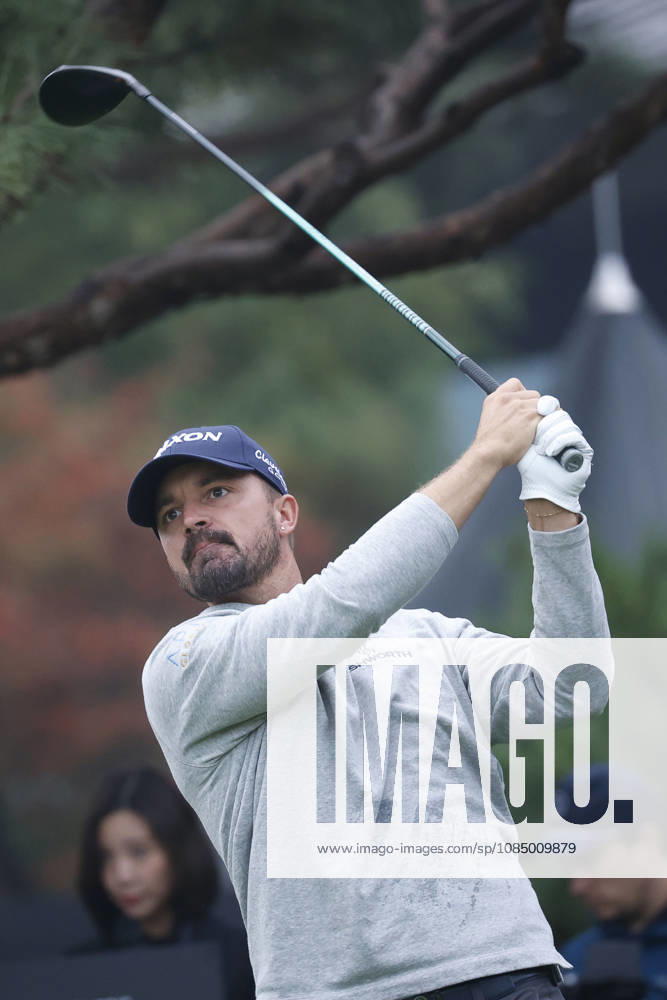 Oct 25, 2026-Cheonan, South Korea-Brandon ROBINSON THOMPSON of England action on 1th Tee during a DP World Tour Genesis Championship Final Round at Woo Jeong Hills CC in Cheonan, South Korea. Cheonan SOUTH KOREA - ZUMAr168 20261025_aap_r168_052