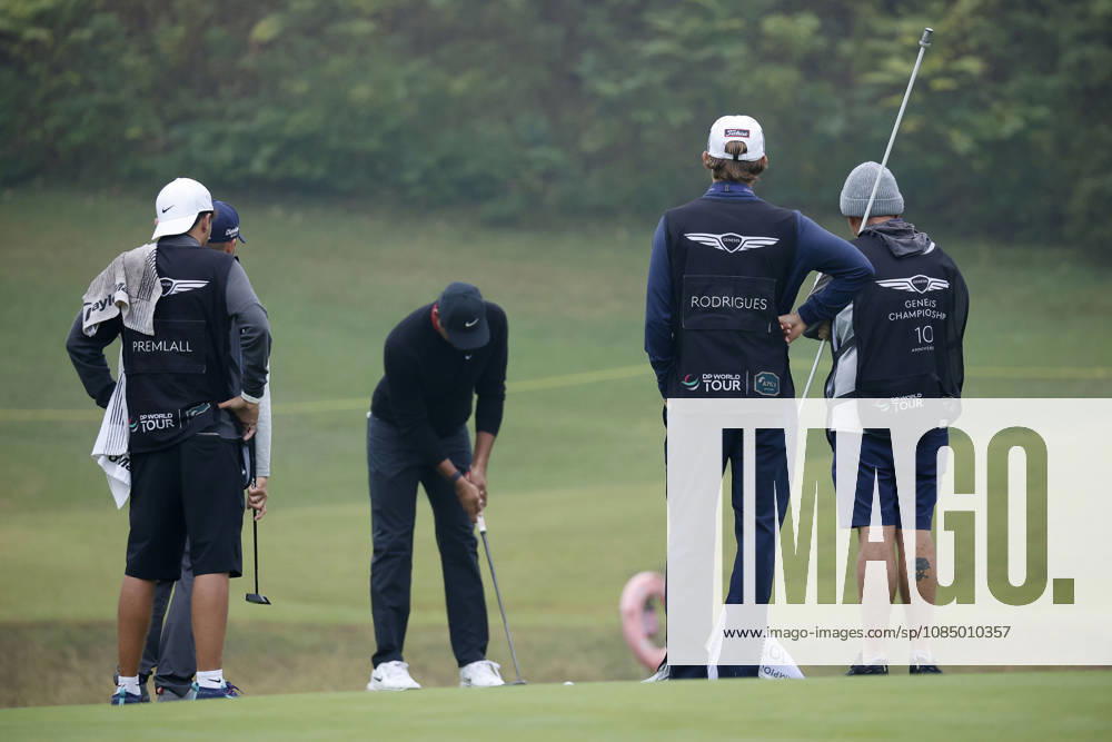 Oct 25, 2026-Cheonan, South Korea-Yurav PREMLALL of South Africa action on 1th Green during a DP World Tour Genesis Championship Final Round at Woo Jeong Hills CC in Cheonan, South Korea. Cheonan SOUTH KOREA - ZUMAr168 20261025_aap_r168_027