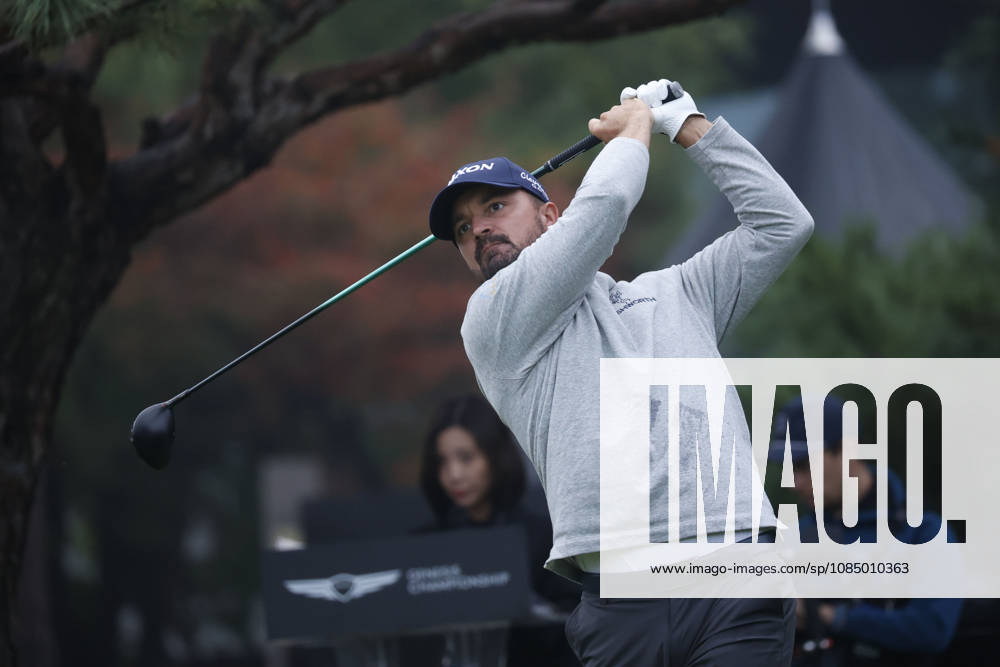 Oct 25, 2026-Cheonan, South Korea-Brandon ROBINSON THOMPSON of England action on 1th Tee during a DP World Tour Genesis Championship Final Round at Woo Jeong Hills CC in Cheonan, South Korea. Cheonan SOUTH KOREA - ZUMAr168 20261025_aap_r168_015