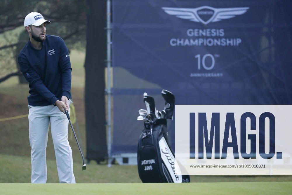 Oct 25, 2026-Cheonan, South Korea-Rocco REPETTO TAYLOR of Spain action on 1th Green during a DP World Tour Genesis Championship Final Round at Woo Jeong Hills CC in Cheonan, South Korea. Cheonan SOUTH KOREA - ZUMAr168 20261025_aap_r168_005