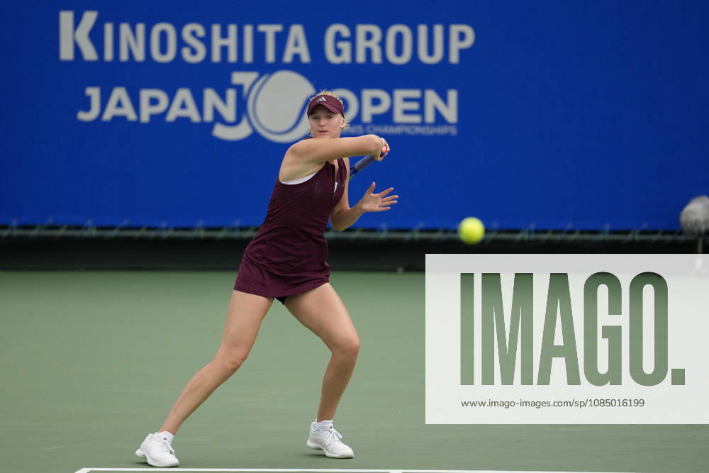 WTA, Tennis Damen Kinoshita Group Japan Open - Day 7 Ashlyn Krueger of the United States plays during her Singles Final match against Katerina Siniakova of the Czech Republic at the 2026 Kinoshita Group Japan Open Women s tennis tournament at Utsubo Tennis Center in Osaka, Japan, on October 25, 2026. Osaka Japan