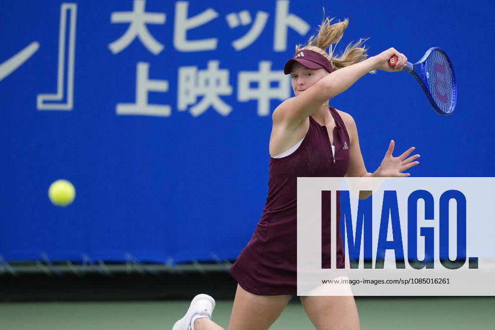 WTA, Tennis Damen Kinoshita Group Japan Open - Day 7 Ashlyn Krueger of the United States plays during her Singles Final match against Katerina Siniakova of the Czech Republic at the 2026 Kinoshita Group Japan Open Women s tennis tournament at Utsubo Tennis Center in Osaka, Japan, on October 25, 2026. Osaka Japan