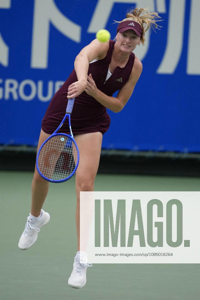 WTA, Tennis Damen Kinoshita Group Japan Open - Day 7 Ashlyn Krueger of the United States plays during her Singles Final match against Katerina Siniakova of the Czech Republic at the 2026 Kinoshita Group Japan Open Women s tennis tournament at Utsubo Tennis Center in Osaka, Japan, on October 25, 2026. Osaka Japan