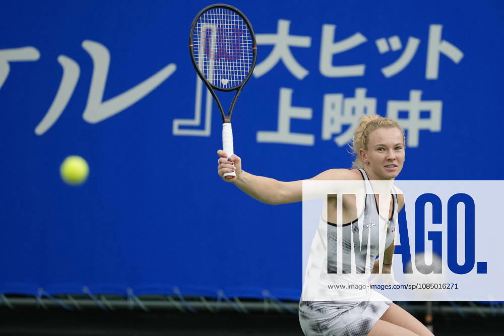 WTA, Tennis Damen Kinoshita Group Japan Open - Day 7 Katerina Siniakova (CZE) plays during her Singles Final match against Ashlyn Krueger (USA) at the 2026 Kinoshita Group Japan Open Women s tennis tournament at Utsubo Tennis Center in Osaka, Japan, on October 25, 2026. Osaka Japan