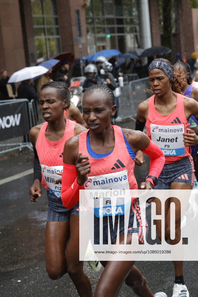 Leichtathletik 43. Mainova Frankfurt Marathon Start Frauen F8 Marion Frankfurt Main Hessen Deutschland