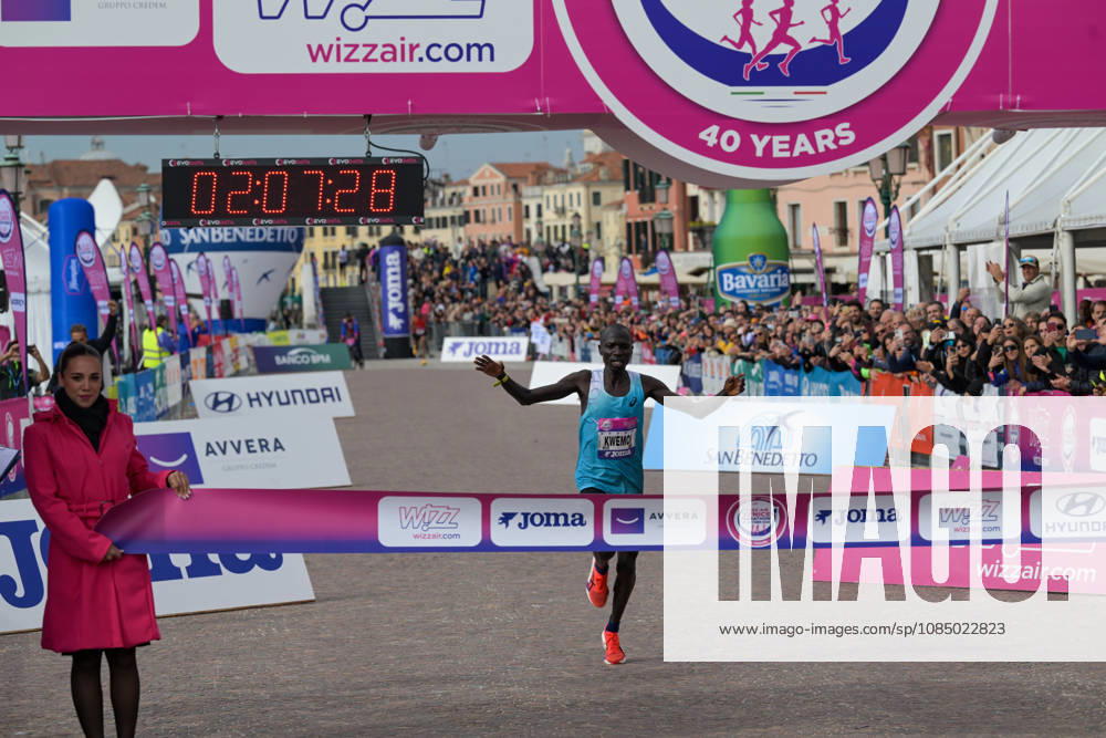 IPA90160952 - Hammington Kimaiyo of Kenya wins the marathon at the 40th Venice Marathon in 2026, a marathon race held in Venice, Italy, on October 25, 2026