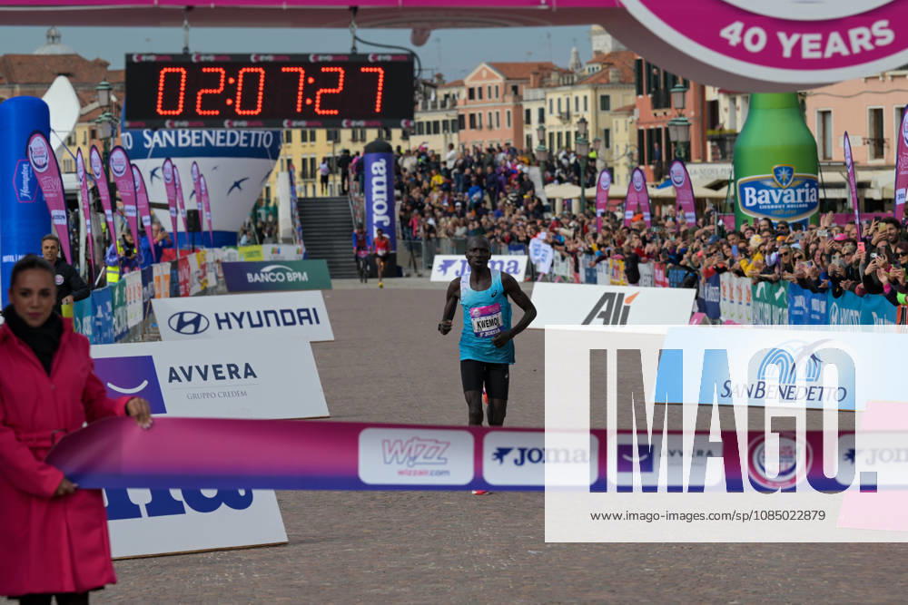 IPA90160985 - Hammington Kimaiyo of Kenya wins the marathon at the 40th Venice Marathon in 2026, a marathon race held in Venice, Italy, on October 25, 2026