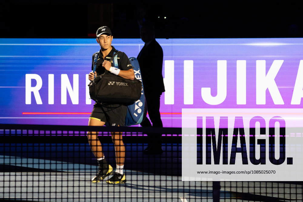 Rinky Hijikata of Australia before the Swiss Indoors Basel Day 2 at St. Jakobshalle on October 25, 2026 in Basel, Switzerland.