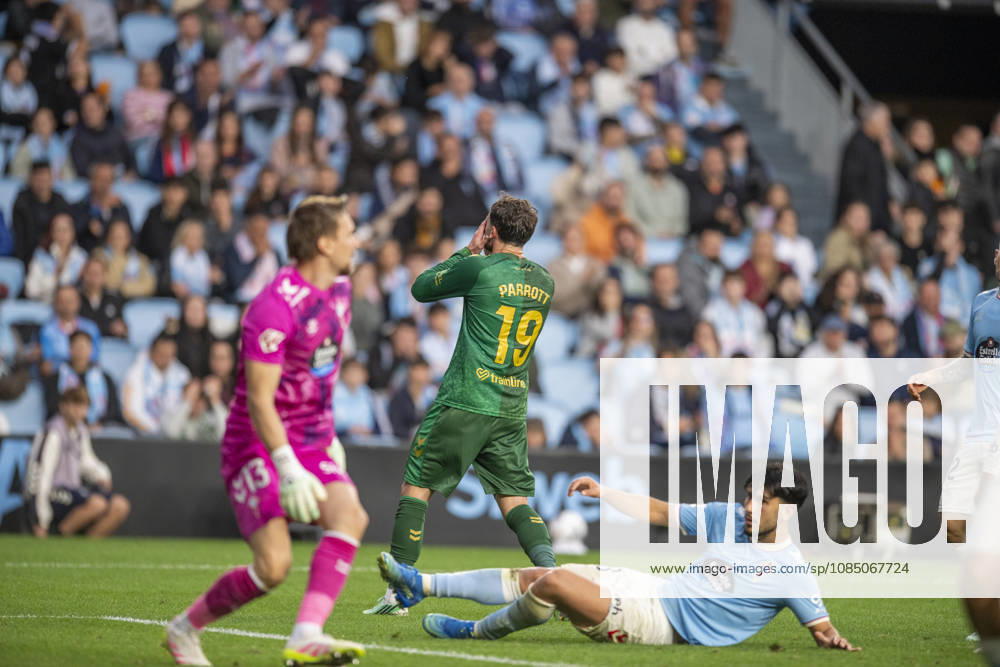 R.C. Cleta versus Real Betis Balompie; LA Liga EA Sports,matchday 10 Troy Parrott of Rel Betis rues during the matchday 10 of LA Liga EA Sports R.C. Celta versus Real Betis on Octuber 25 2026 at Abanca Balaidos Stadium; Vigo Vigo Pontevedra Spain