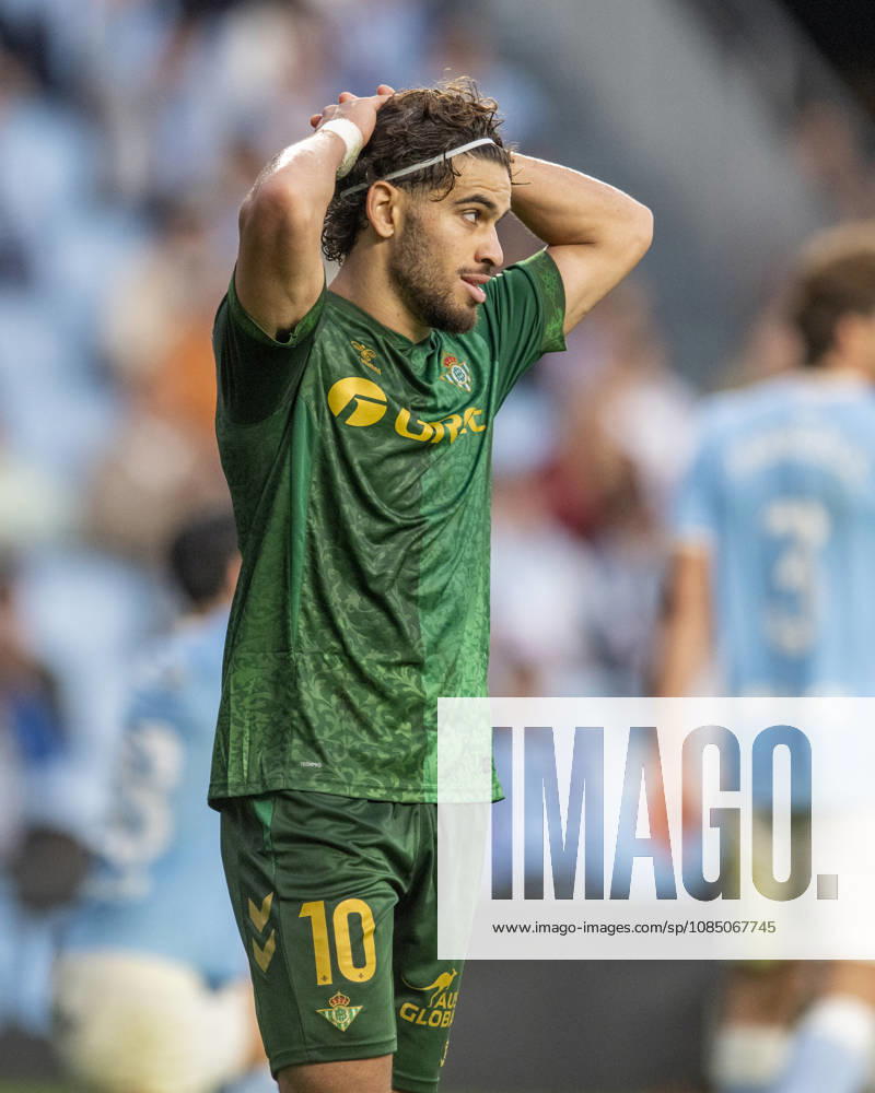 R.C. Cleta versus Real Betis Balompie; LA Liga EA Sports,matchday 10 Ez Abde of Real Betis rues during the matchday 10 of LA Liga EA Sports R.C. Celta versus Real Betis on Octuber 25 2026 at Abanca Balaidos Stadium; Vigo Vigo Pontevedra Spain