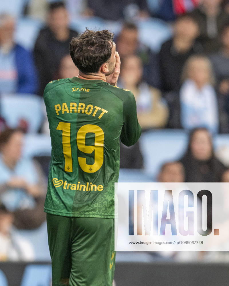 R.C. Cleta versus Real Betis Balompie; LA Liga EA Sports,matchday 10 Troy PArroott of Real Betis rues during the matchday 10 of LA Liga EA Sports R.C. Celta versus Real Betis on Octuber 25 2026 at Abanca Balaidos Stadium; Vigo Vigo Pontevedra Spain