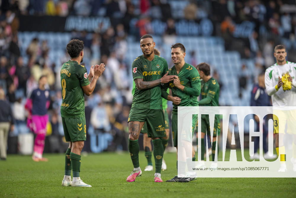 R.C. Cleta versus Real Betis Balompie; LA Liga EA Sports,matchday 10 players of Real Betis at the of the match ,during the matchday 10 of LA Liga EA Sports R.C. Celta versus Real Betis on Octuber 25 2026 at Abanca Balaidos Stadium; Vigo Vigo Pontevedra Spain
