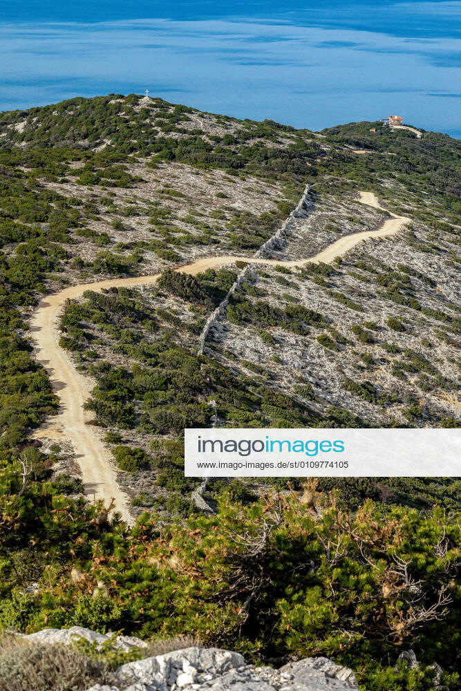 PXL_Osorscica mountain Photo taken on Jan. 12, 2021 show Osorscica mountain , Losinj Island, Croatia. Osorscica mountain spreads along the northern part of the island of Losinj from Cunski to Osor, and it is about 20 kilometres long. It is the first mountain on the islands of Adriatic to have attracted visitors, heir to the Austro-Hungarian throne Rudolf Habsburg was surely one of the first, having climbed Osorscica in 1887. Osorscica is well-known for many caves and the most famous are St. Gaudentius cave, located below the peak Televrina on the eastern side, and Vela Jama on the western side of Televrina. It is about 40 metres deep and remains of people were found here from about 10.000 years ago. SreckoxNiketic PIXSELL